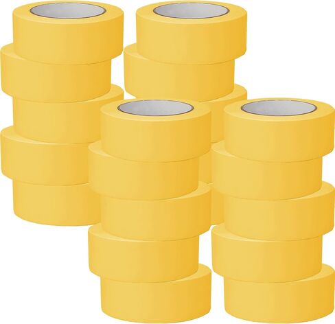 Frienda 20 Rolls Automotive Refinish Mankking Bulk Set Cars Cars Auto Body Paint Tape Painters Multi Guff ، 1.4 Inch × 60 ياردة (أصفر) in Kuwait