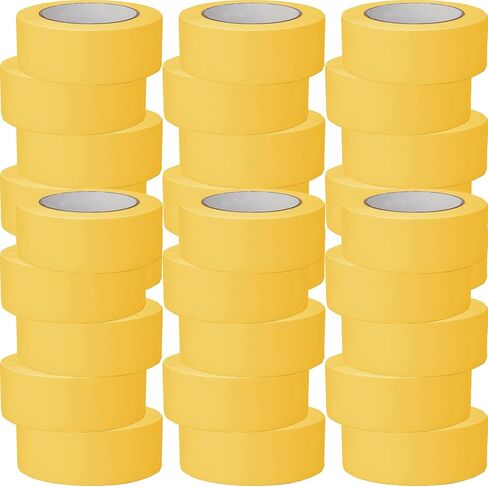 Frienda 20 Rolls Automotive Refinish Mankking Bulk Set Cars Cars Auto Body Paint Tape Painters Multi Guff ، 1.4 Inch × 60 ياردة (أصفر) in Kuwait