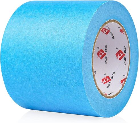 BOMI Pack 4 '' Play Painters Tape ، شريط طباعة ثلاثي الأبعاد 4 بوصات × 55 ياردة لقطع الليزر ، شريط تقنيع نظيف لمدة 21 يومًا in Kuwait