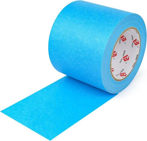 BOMI Pack 4 '' Play Painters Tape ، شريط طباعة ثلاثي الأبعاد 4 بوصات × 55 ياردة لقطع الليزر ، شريط تقنيع نظيف لمدة 21 يومًا in Kuwait