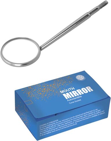 Dental Mouth Mirror #3 Cone Socket 12 pcs -DMCS3 in Saudi Arabia