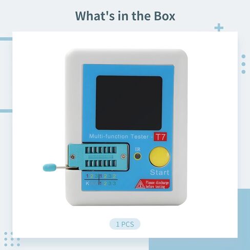 Digital LCD Multi-Component Transistor Tester, Automatic Analyzer for Capacitors, Resistors, Diodes, Inductors in Kuwait