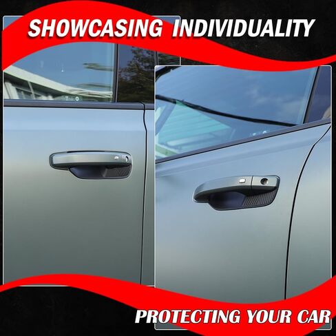 بالنسبة إلى Hummer EV ، فإن مقبض باب السيارة ، حماة الخدش ABS ، باب سيارة ألياف الكربون ، مقبض ، مقبض ، وعاء ، مقبض ، غطاء كوب ، غطاء حماية ، Hummer EV Pickup SUV 2024 2025 (أسود غير لامع) in Kuwait