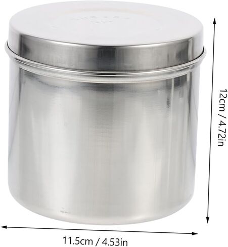 LIFKOME 304 Stainless Steel Dressing Jar Lid Rustproof Unguent Storage Container for Gauze Cotton Balls and Medical Supplies in Saudi Arabia