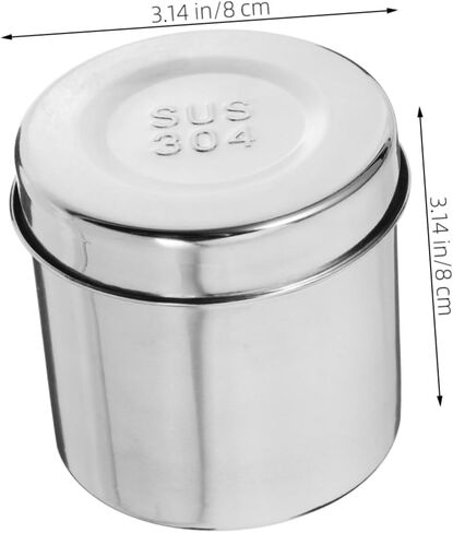 ERINGOGO 1pc Stainless Steel Dressing Jar Storage Box for Balls Gauze Ointment Jar Airtight Canister in Saudi Arabia