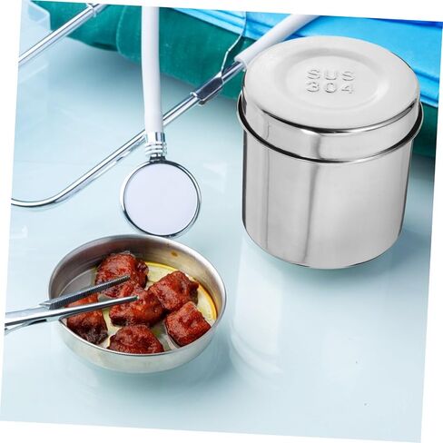 ERINGOGO 1pc Stainless Steel Dressing Jar Storage Box for Balls Gauze Ointment Jar Airtight Canister in Saudi Arabia