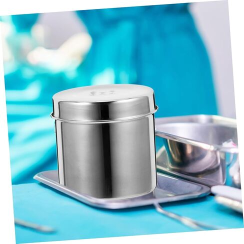 ERINGOGO 1pc Stainless Steel Dressing Jar Storage Box for Balls Gauze Ointment Jar Airtight Canister in Saudi Arabia