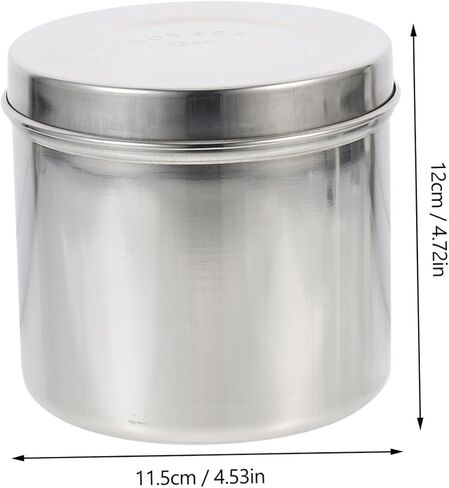 Vosarea 1pc الصلب المقاوم للصدأ الصلب المقاوم للتخزين اليود يمكن أن يتشكل للشاش والتصميم العملي غير المألوف حاوية مضغوطة خفيفة الوزن in Saudi Arabia