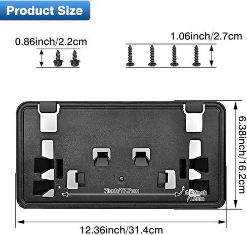 License Plate Frame Bracket Compatible with 2021-2023 Ford F150 3.3L V6 5.0L V8 Accessories, Front Bumper License Plate Holder Replace for ML3Z-17A385-AB in Saudi Arabia