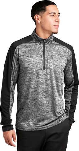 Sport-Tek للجنسين Posicharge Electric Heather Colorblock Quarter Zip Pullover in Saudi Arabia