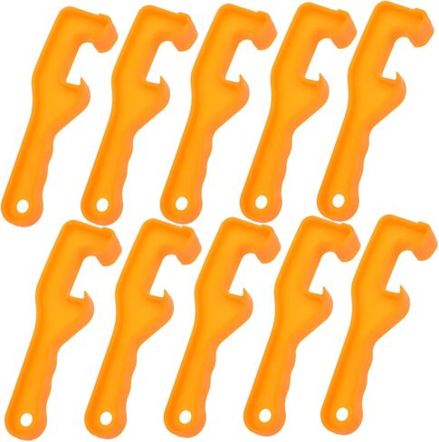 فتحة غطاء برميل Mobestech 10pcs مع أداة فتاحة بلاستيكية غير قابلة للانزلاق لدلو الدلاء وتصميم الحاويات لإزالة الغطاء السريع والآمن in Kuwait