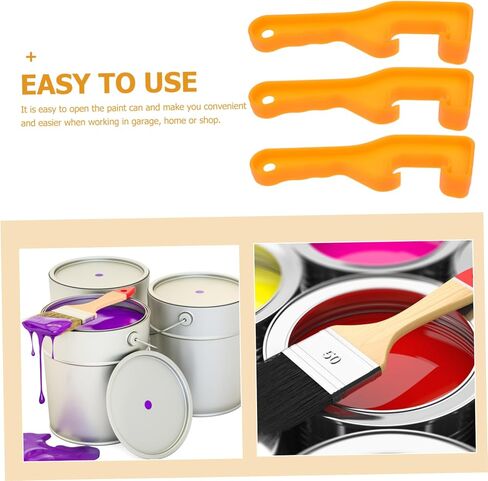 فتحة غطاء برميل Mobestech 10pcs مع أداة فتاحة بلاستيكية غير قابلة للانزلاق لدلو الدلاء وتصميم الحاويات لإزالة الغطاء السريع والآمن in Kuwait