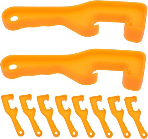 Healifty 10pcs Plastic Bucket Opener for Paint and Oil Barrels Lid Remover Tool for Containers Fast and Scratch Lid Lifting Container Opener for Industrial and Home Use in Saudi Arabia