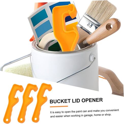 Healifty 10pcs Plastic Bucket Opener for Paint and Oil Barrels Lid Remover Tool for Containers Fast and Scratch Lid Lifting Container Opener for Industrial and Home Use in Saudi Arabia