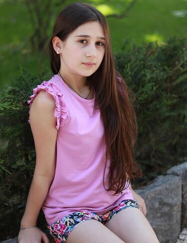 Arshiner Girls Summer Complets 2 قطعة من الكشكش مشذبة من الخزان بلا أكمام وسرون عالي الخصر مع مجموعات ملابس الجيوب in Saudi Arabia