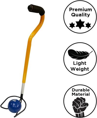 أداة استرداد المطرقة النهائية والمستعمرة ، 6 ارتفاعات قابلة للتعديل (24 "-29") ، فولاذ قوي ، كوب عميق للالتقاط الآمن ، مقبض رغوة مريح ، مثالي للرياضيين والمجالين. in Kuwait