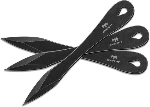 3 حزمة 9.3 "رمي المسامير ، سمك يصل إلى 0.276" مجموعة رمي تانغ كاملة ، متوازنة بشكل جيد ، لا تدور كاملة مع غمد النايلون للمنافسة والترفيه in Kuwait