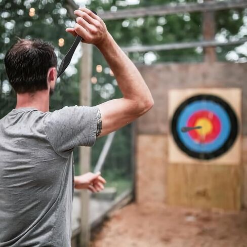 3 حزمة 9.3 "رمي المسامير ، سمك يصل إلى 0.276" مجموعة رمي تانغ كاملة ، متوازنة بشكل جيد ، لا تدور كاملة مع غمد النايلون للمنافسة والترفيه in Kuwait