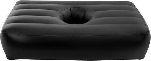 Post Surgery Recovery Bed with 19in Central Hole - Medical Grade PVC Inflatable Bed for Patients & Seniors, Portable Orthopedic Mattress for Home Care Travel (Pink) in Saudi Arabia