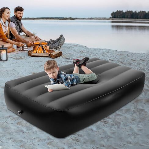 Post Surgery Recovery Bed with 19in Central Hole - Medical Grade PVC Inflatable Bed for Patients & Seniors, Portable Orthopedic Mattress for Home Care Travel (Pink) in Saudi Arabia