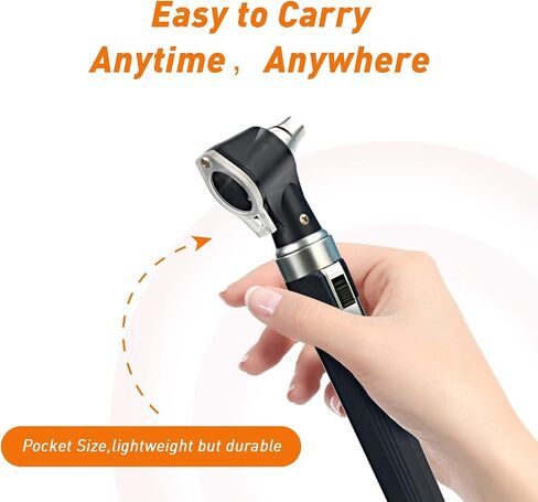 Scian Otoscope - Ear Scope with Light, Ear Infection Detector, Pocket Ear Checker Kit with 3X Magnify Lens & 8 Speculum Tips for Kids,Elders,Dogs,Home Use (Purple) in Kuwait