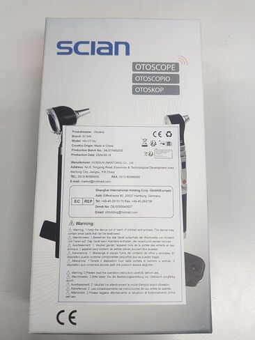 Scian Otoscope - Ear Scope with Light, Ear Infection Detector, Pocket Ear Checker Kit with 3X Magnify Lens & 8 Speculum Tips for Kids,Elders,Dogs,Home Use (Purple) in Kuwait