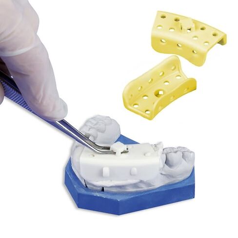 25/PCS صواني الانطباع المصغرة للأسنان للتاج وجسر الربع المربع من الانطباعات الدقيقة in Kuwait