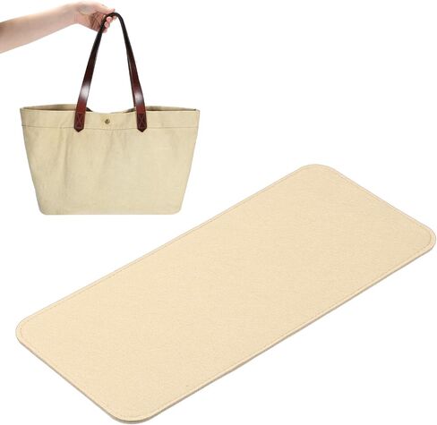 PATIKIL Felt Base Shaper 15x7 Inch, Bag Bottom Shaper Pad Purse Liner Board Insert Arc Corner for Handbags Tote Crossbody Bag Backpack, Brown in Saudi Arabia