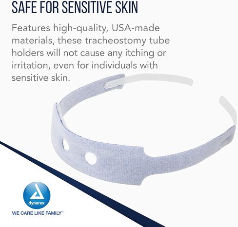 Dynarex Resp -O2 Soft -F -Foam Trach Tube Mostuders - Tube Tracheoty Tube -Tube -Tube - يساعد على تأمين أنابيب فغر القصبة الهوائية - رغوة ناعمة مغطاة ، وخطاف وحلقة قابلة للتعديل - حزمة من 10 (متوسطة) in Saudi Arabia