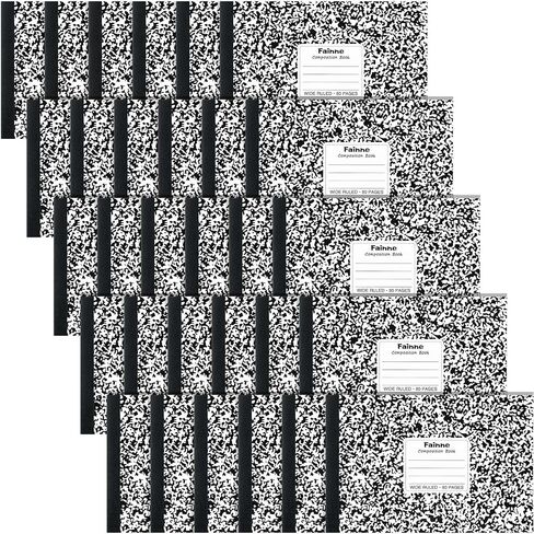Fainne 30 Packs Composition Notebooks نصف حجم 4-7/8 × 7-1/2 بوصات مكوّنات محكم التكوين محكوم in Kuwait