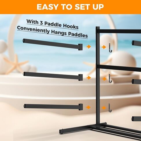 Kayak Storage Rack, Heavy Duty Kayak Racks for Garage and Outdoor Storage, Kayak Stand with Wheels, Storage Rack for Kayak, Canoe, Surfboard & Paddleboard in Saudi Arabia