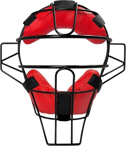 Baseball & Softball Catcher Face Mask for Maximum Protection, Traditional Style Steel Head Guard w/High Impact Absorption Foam Pad,for Adults & Kids in Kuwait