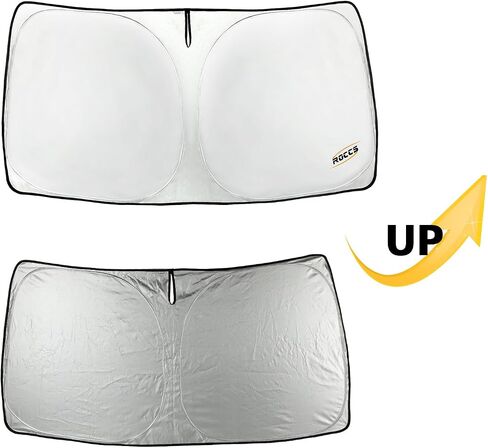 ROCCS Iridescent Windshield Sun Shade fit for 2019-205 Toyota RAV4, Foldable RAV4 Sunshade Front Window Sun Visor Protector Blocks UV Rays Keep Your Car Cooler in Saudi Arabia