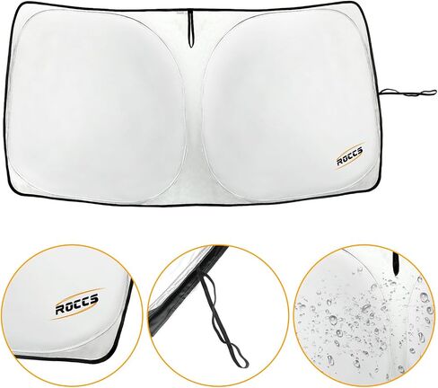 ROCCS Iridescent Windshield Sun Shade fit for 2019-205 Toyota RAV4, Foldable RAV4 Sunshade Front Window Sun Visor Protector Blocks UV Rays Keep Your Car Cooler in Saudi Arabia