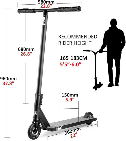 Limit LMT23AZ Pro Trick Street Scooter for Tall Adult and Teens Professional Stunt BMX Freestyle Scooters SCS 4 Bolts with Boxed Ends Perfect for Intermediate Advanced Riders in Saudi Arabia
