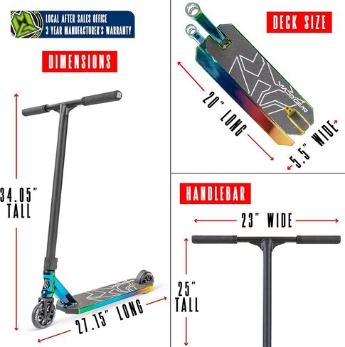 Pro Stunt Scooter for Kids and Teens Ages 8-12 – Lightweight Durable Trick Scooter for Skatepark and Street – Easy Assembly – Madd Gear MG5 in Saudi Arabia