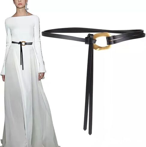 نساء حزام جلدي أصلي حزام الذهب حزام مزدوج حزام in Kuwait