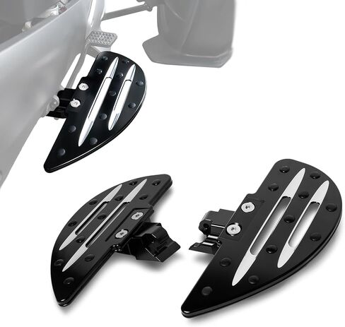 Driver Foot Pegs Aluminum Large Wide Floorboards Front Rider Foot Rest Tricycle Accessories for the Can-Am Ryker 600 900, Rally Edition (2019-2025), Sport (2022-2025) in Kuwait