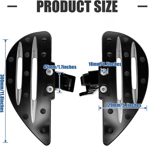 Driver Foot Pegs Aluminum Large Wide Floorboards Front Rider Foot Rest Tricycle Accessories for the Can-Am Ryker 600 900, Rally Edition (2019-2025), Sport (2022-2025) in Kuwait