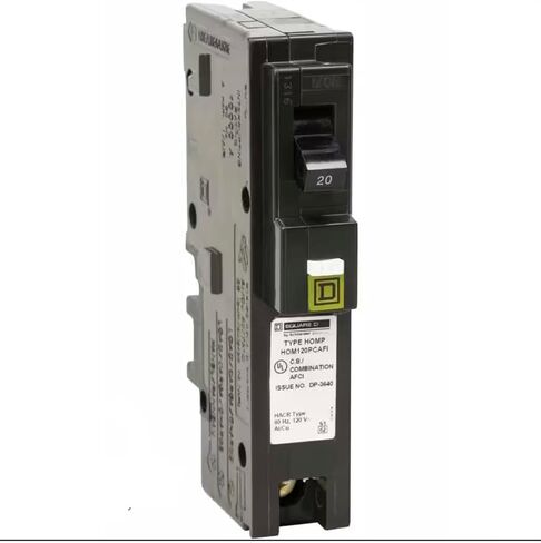 Generic HOM120PCAFI Square D Homeline Single Pole 20A Plug-On Neutral Combination Arc Fault Circuit Breaker in Saudi Arabia