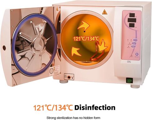 16L/18L/23L Benchtop Type Autoclave Class N Series Portable Lab Autoclave Steam Sterilizer (23L) in Kuwait