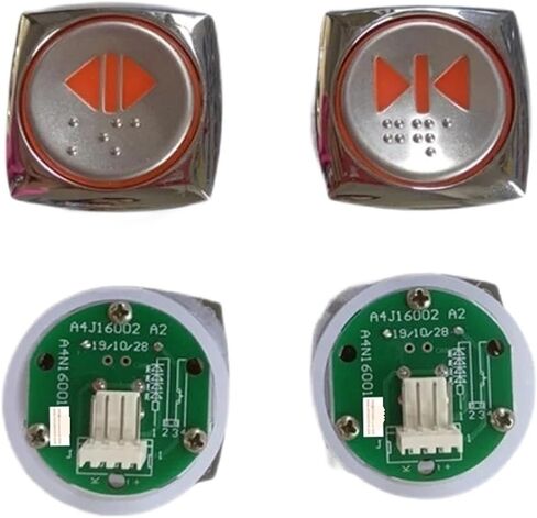 A4J16002 A2 A4N16001 مصعد الضغط زر فتح الباب إغلاق استخدام قطع قطع الغيار مع الضوء الأحمر برايل in Saudi Arabia