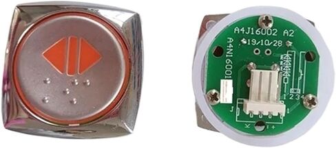 A4J16002 A2 A4N16001 مصعد الضغط زر فتح الباب إغلاق استخدام قطع قطع الغيار مع الضوء الأحمر برايل in Saudi Arabia