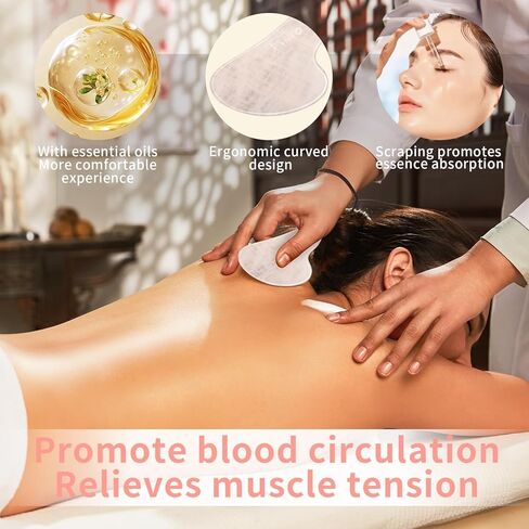 3 Piece Guasha Tool for Face Lymphatic Drainage Massager for Body Green Gifts Real Jade Gua Sha Set Comes with A Beautiful Carrying Pouch Spa Day Essentials in Kuwait