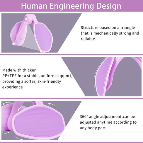 Thigh Master Hip Trainer Kegel Exerciser,Pelvic Floor Exercise Devices for Arm Leg,Inner Thigh Exercise Equipment Kegel Exercise Products for Women Home Gym (Purple) in Saudi Arabia