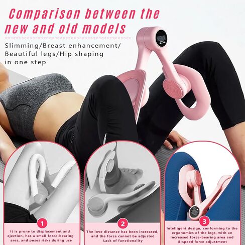 Thigh Master for Women-Upgraded Thigh Trainer,Smart Screen Display,Enhanced Resistance Hip,for Weight Loss and Postpartum Rehabilitation,Kegel Exercise Products for Pelvic Floor ﻿ in Saudi Arabia