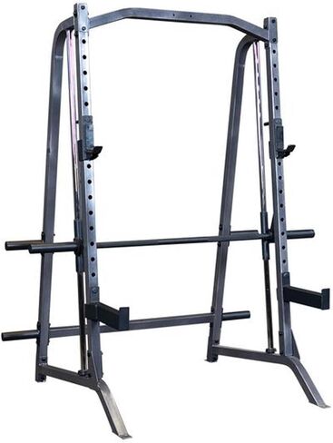 Body Solid Smith Machine Package - Strength Training Weight Cage Squat Rack System Ideal for Home and Commercial Gyms in Kuwait