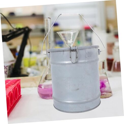LIFKOME Heavy Duty Small Bucket Metal Soil Sampling Bucket Round Sample Container with Lid Laboratory Soil Storage in Saudi Arabia