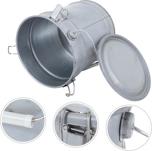 LIFKOME Heavy Duty Small Bucket Metal Soil Sampling Bucket Round Sample Container with Lid Laboratory Soil Storage in Saudi Arabia