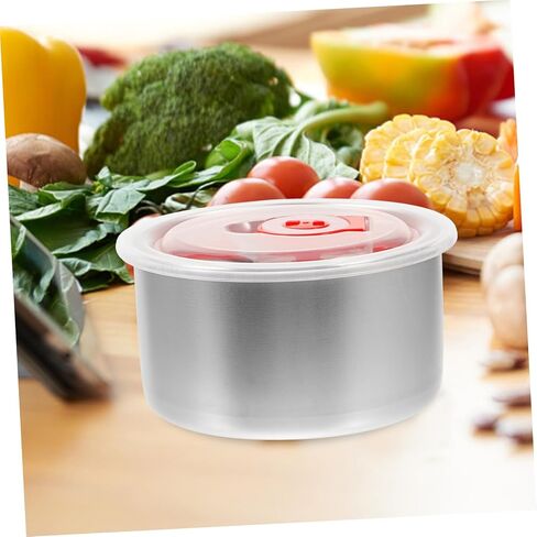 GLEAVI 4PCS محكمة الإغلاق من الفولاذ المقاوم للصدأ حاويات تخزين عينة صناديق اختبار لمختبرات المقاصف المدرسية واستخدام المنزل للحفاظ على الطعام والعينة in Saudi Arabia
